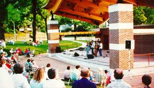 A concert in Veterans Memorial Park